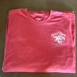 Izod Coral Short Sleeve Tee with Lobster Graphic